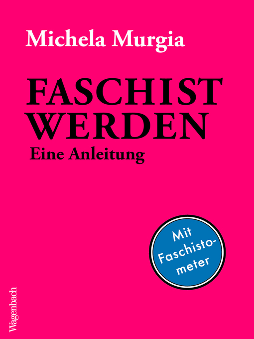 Title details for Faschist werden by Michela Murgia - Available